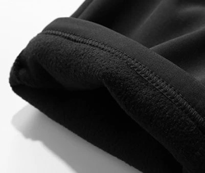Mens fleece lined black pants bottom Mens fleece lined black pants bottom