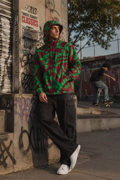 Men's Nylon Engineering Letter-Print Track Jacket price